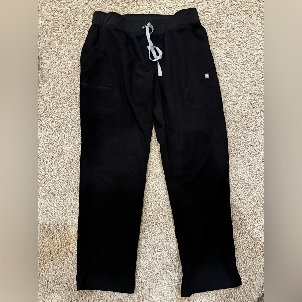 Figs Black Scrub Bottoms